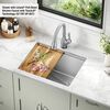 24&rdquo; Workstation Undermount Single Bowl 16 Gauge Stainless Steel&nbsp;Laundry&nbsp;Utility&nbsp;Kitchen Sink with&nbsp;WorkFlow&trade; Ledge and Accessories